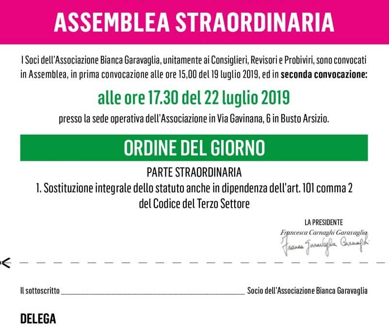 Assemblea Straordinaria